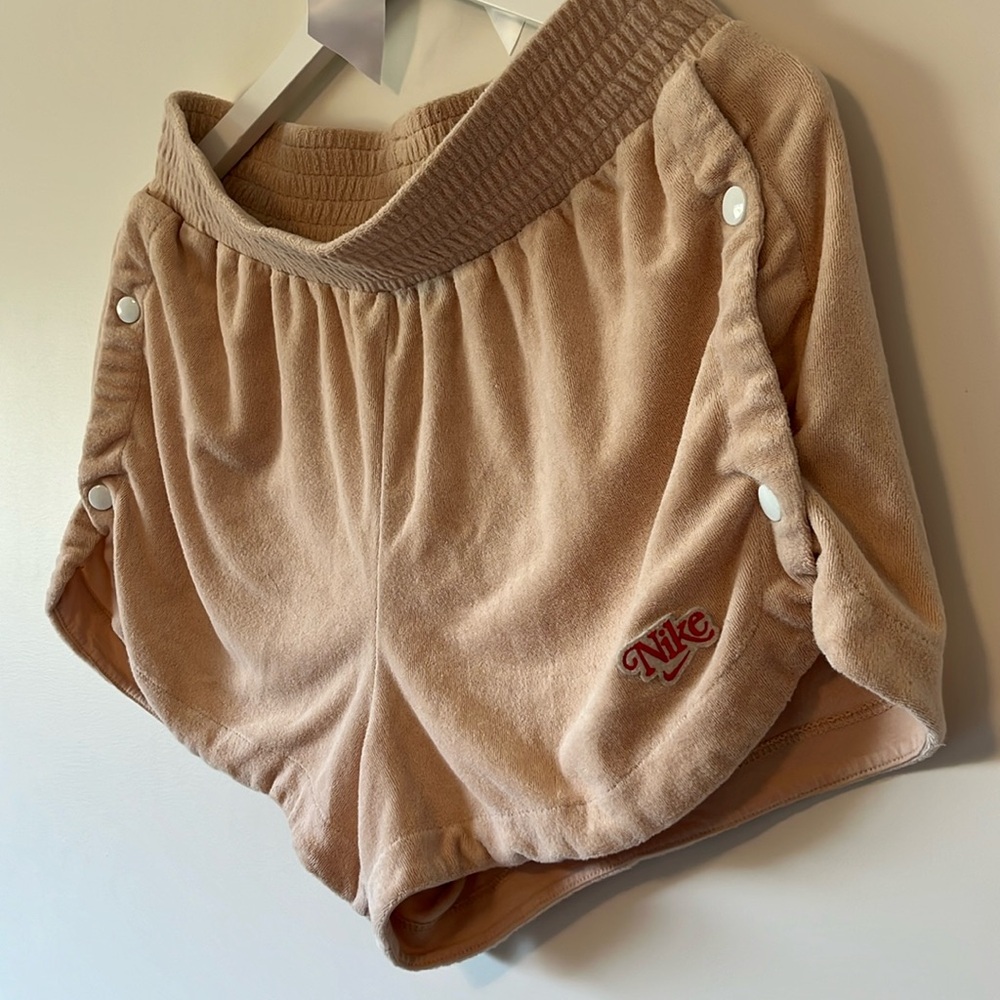 Nike high waisted terry shorts